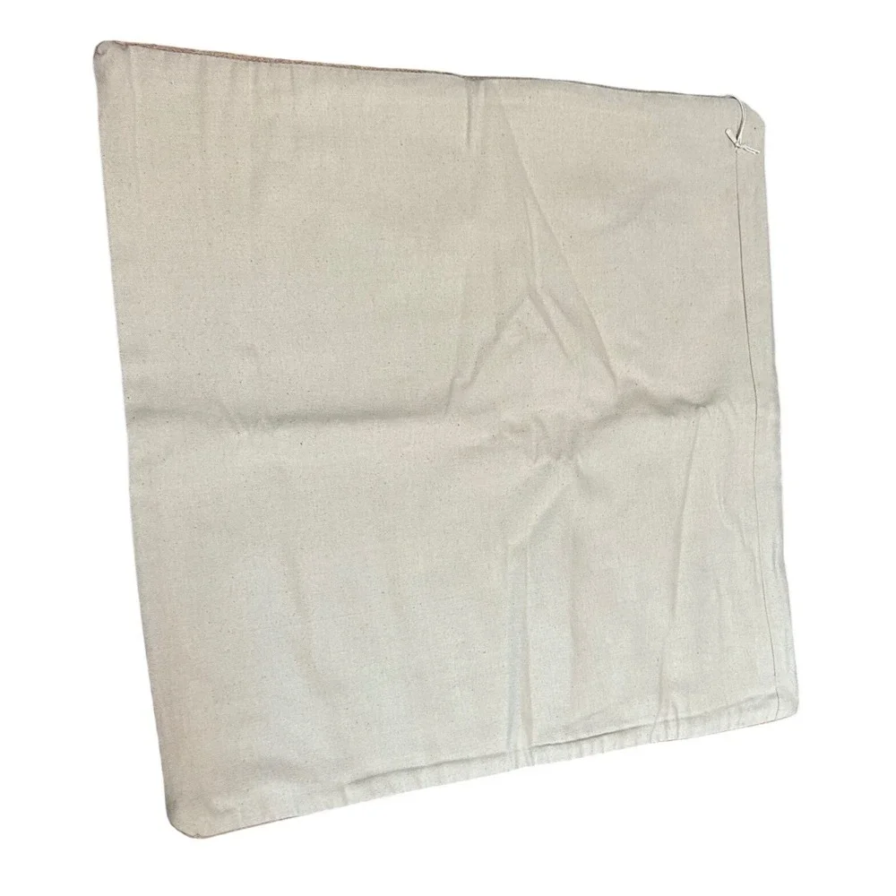 West Elm Abstract Geometric Embroidered Pillow Cover Neutral 20x20 New